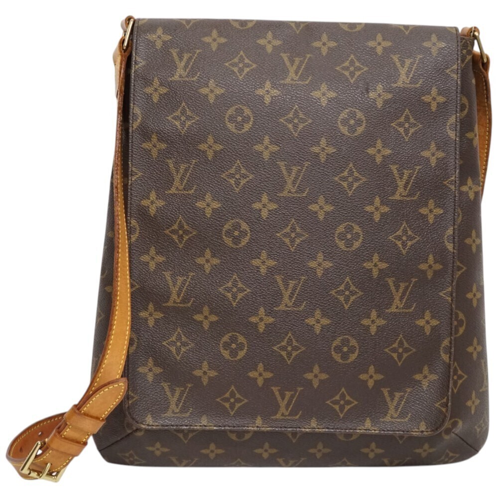 Louis Vuitton Musette Salsa Shoulder Bag Leather Brown